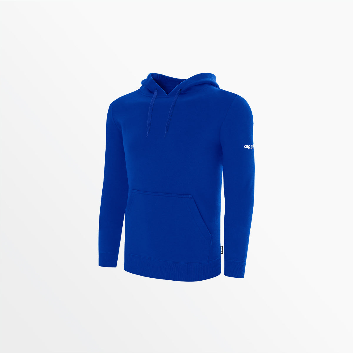 Men's Basic Fleece Pullover Hoodie With Sleeve Logo Capelli Sport S