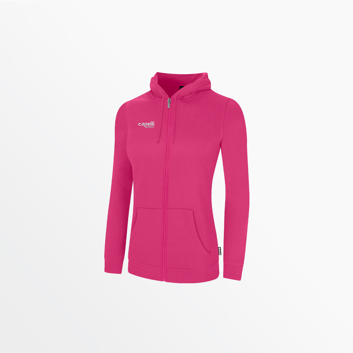 Women's Basic Fleece Zip Up Hoodie Capelli Sport XS
