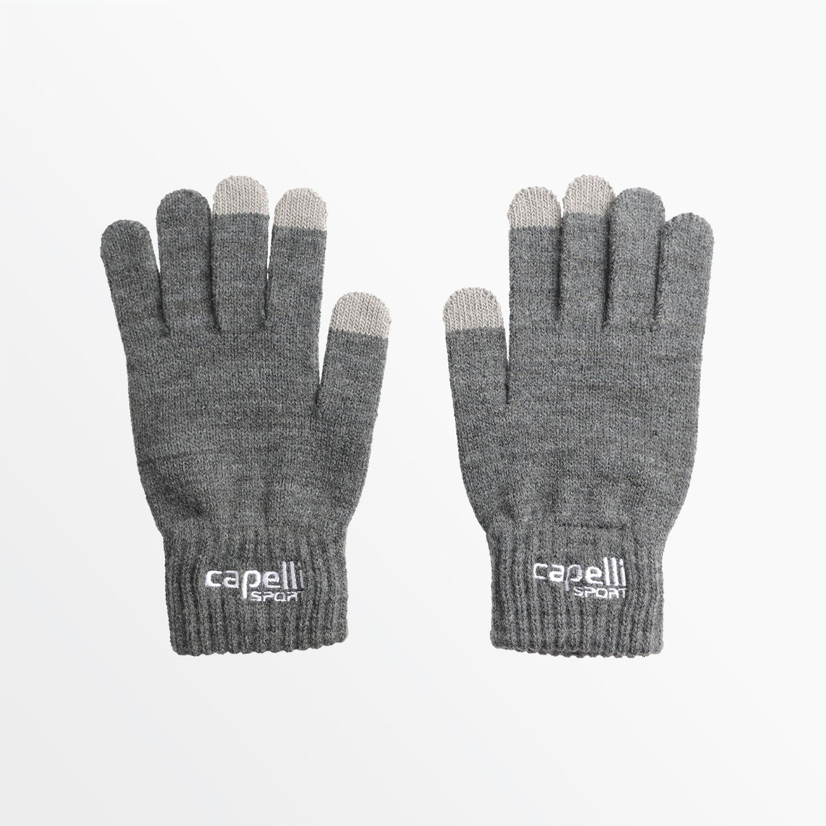 Adult Branded Knit Glove With 3 Finger Touch Capelli Sport