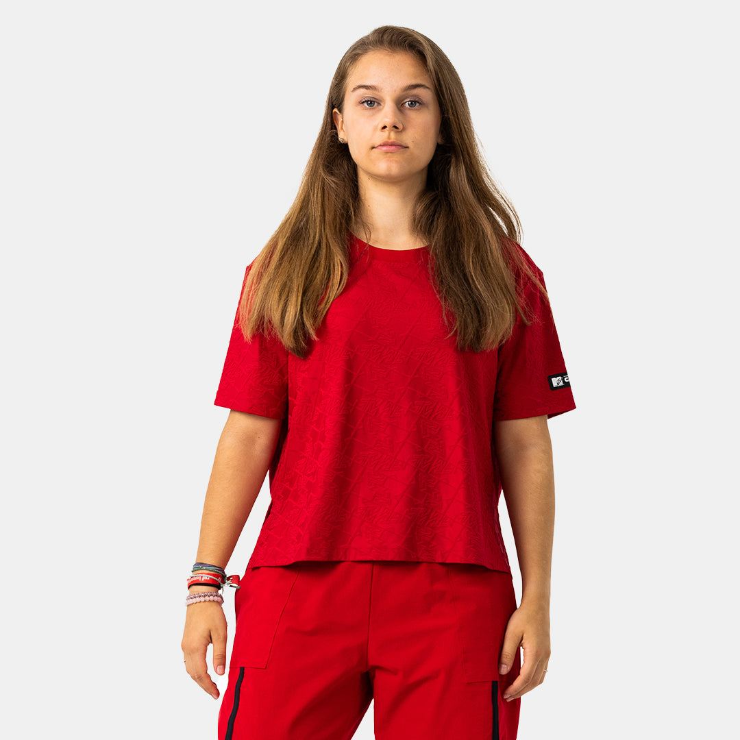 MTV Women's Push It Jacquard Boxy Tee Capelli Sport