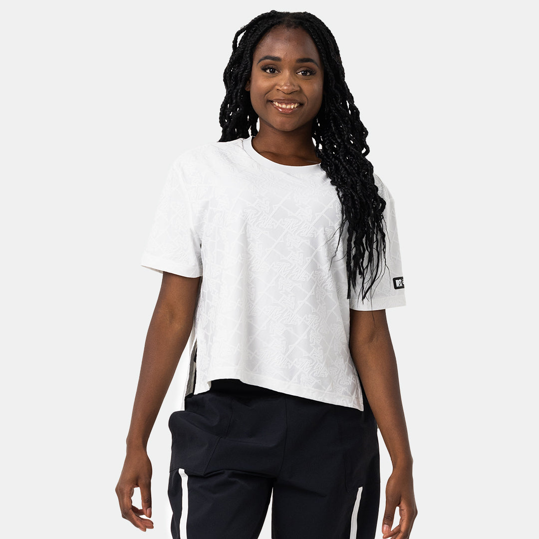 MTV Women's Push It Jacquard Boxy Tee Capelli Sport