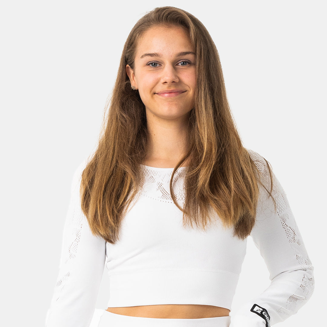 MTV Women's Sporty Long Sleeve Crop Capelli Sport