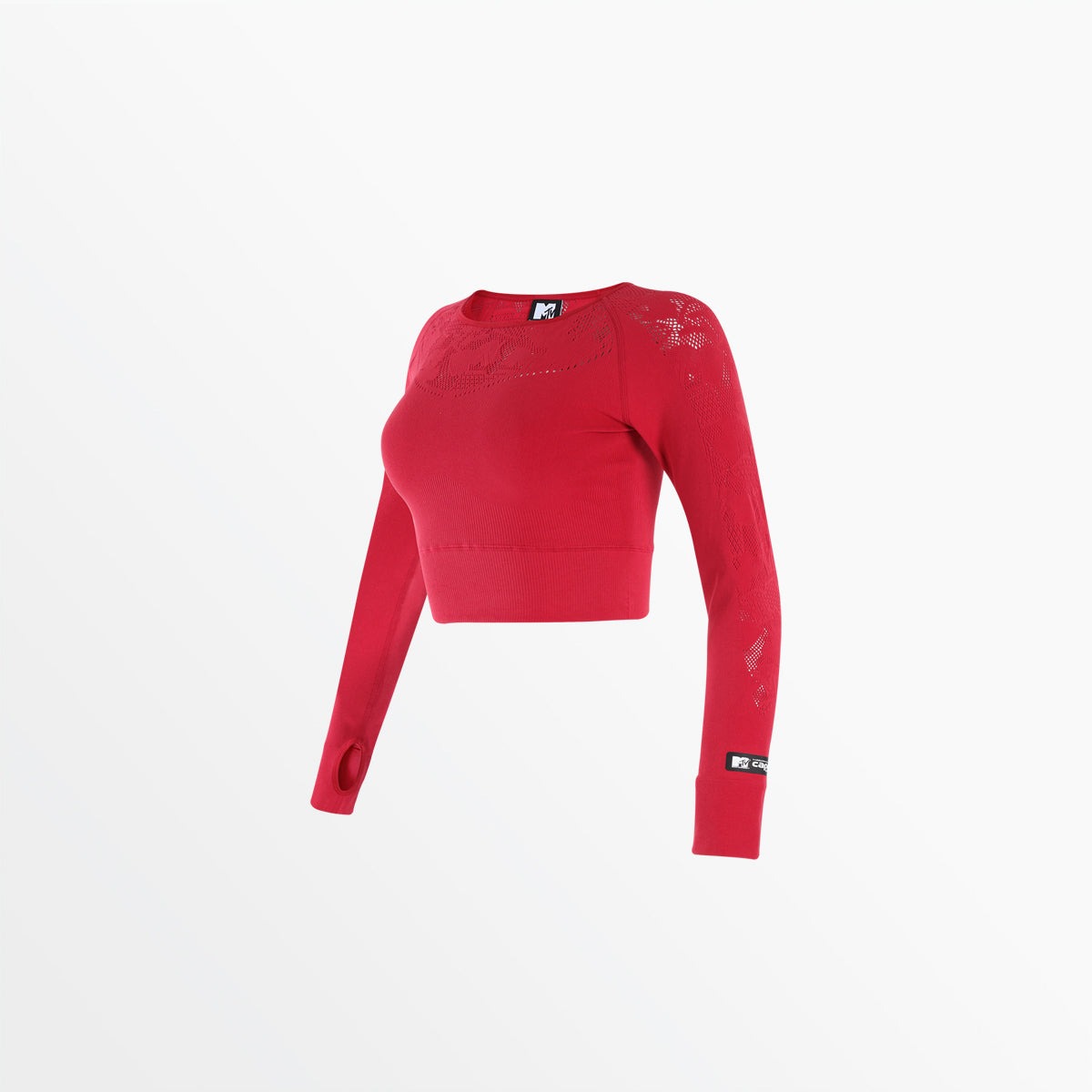 MTV Women's Sporty Long Sleeve Crop Capelli Sport
