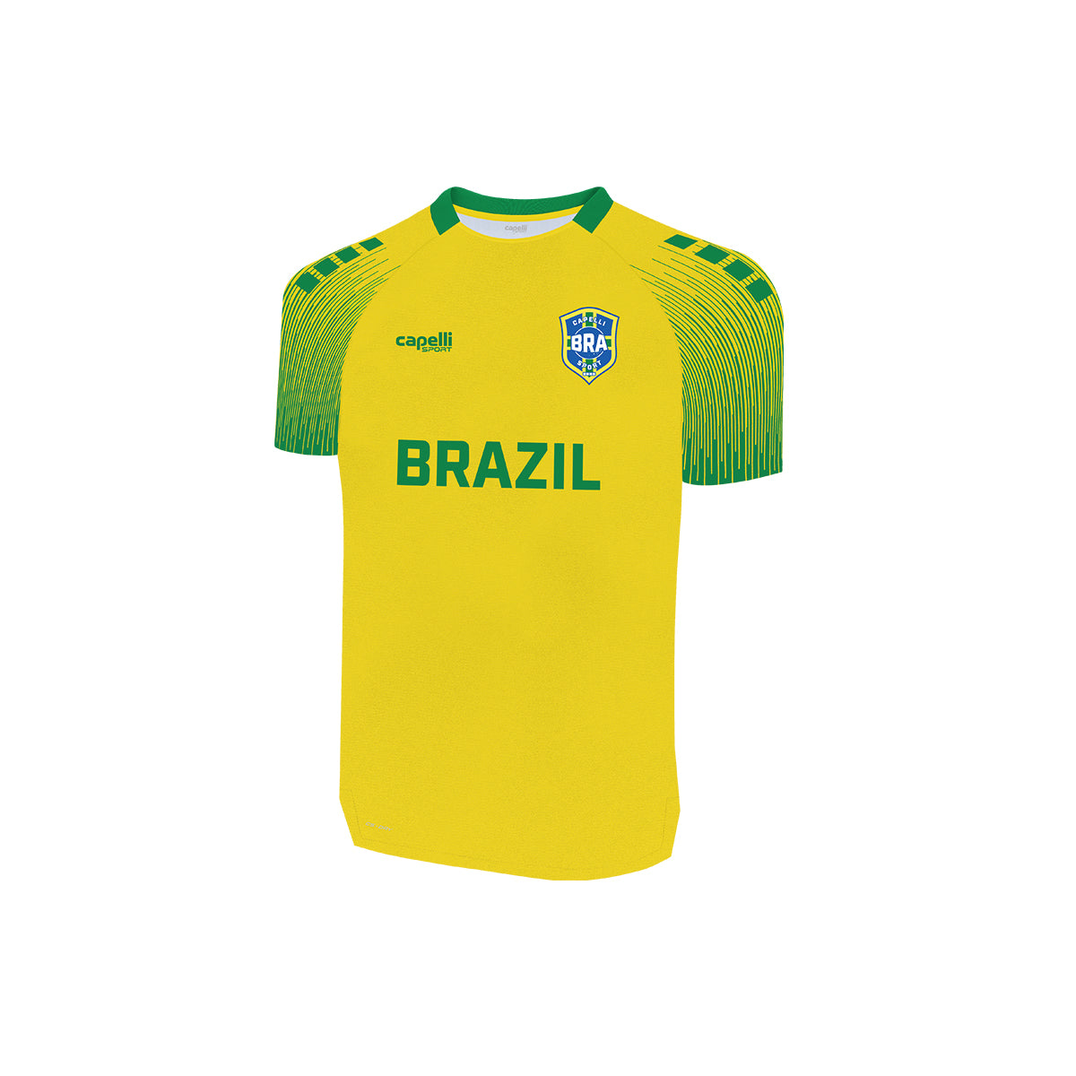 Capelli Sport Brazil Home Met Lines Soccer Jersey Capelli Sport