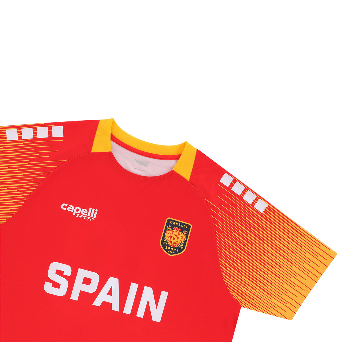 Capelli Sport Spain Home Met Lines Soccer Jersey Capelli Sport