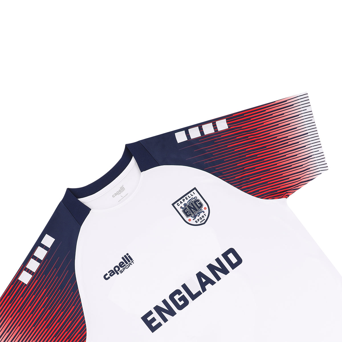 Capelli Sport England Home Met Lines Soccer Jersey Capelli Sport