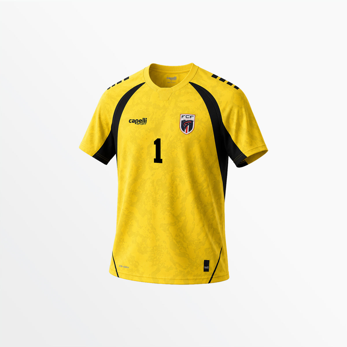 Adult Cabo Verde 2026 Yellow Goalkeeper Replica Jersey Capelli Sport