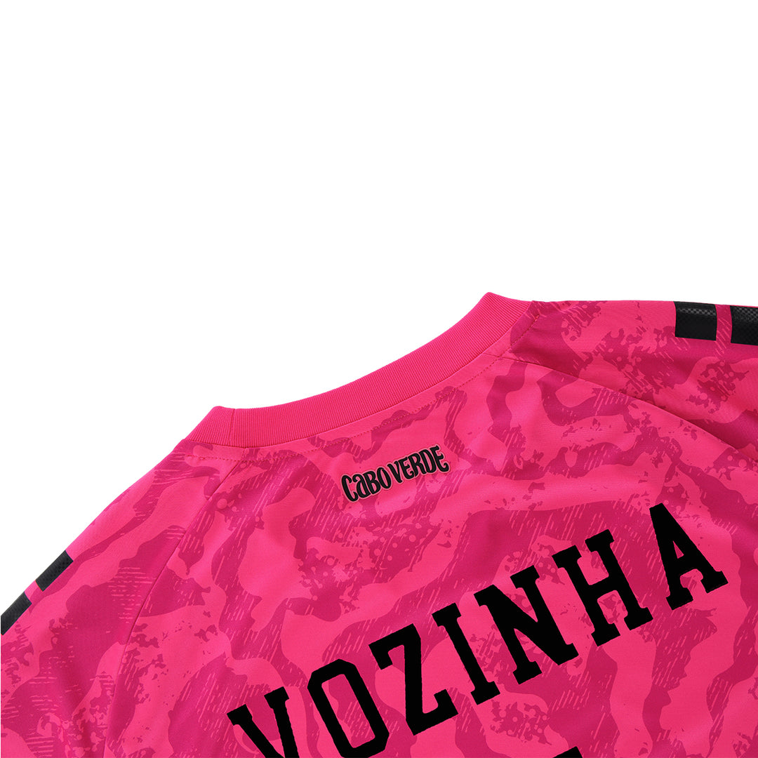 Youth Cabo Verde 2026 Bright Pink Goalkeeper Replica Jersey