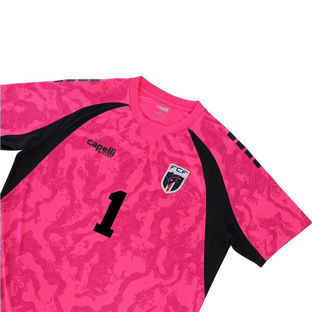 Youth Cabo Verde 2026 Bright Pink Goalkeeper Replica Jersey
