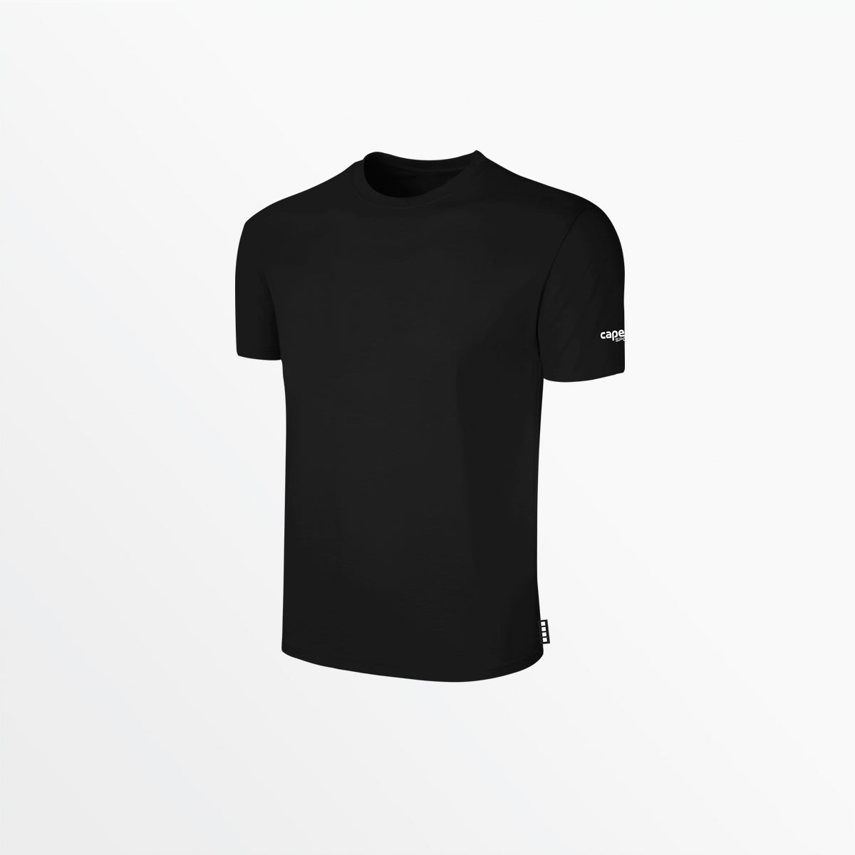 Youth Basics Tee With Sleeve Logo Shirt Capelli Sport Black XXS