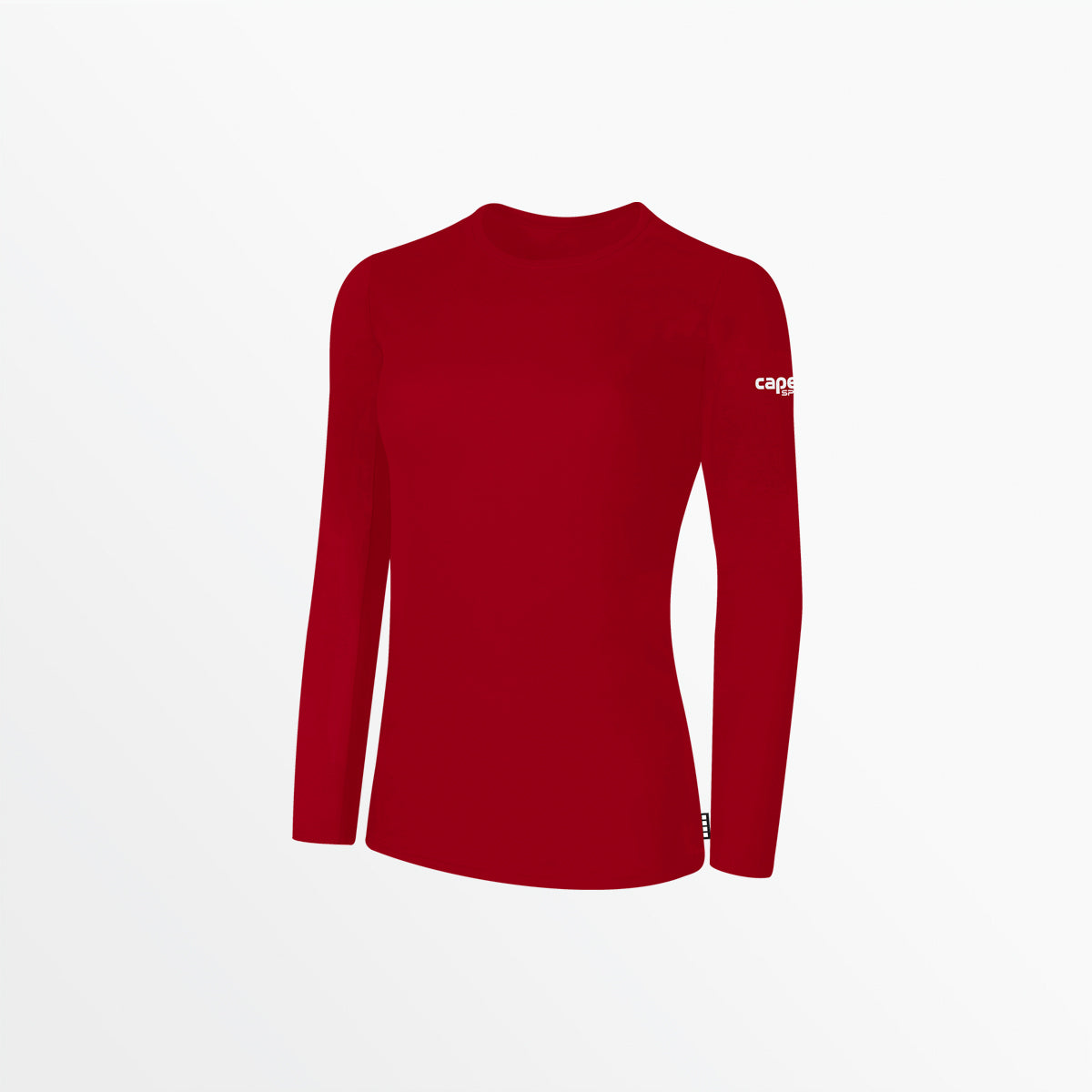 Women's Basics Long Sleeve Cotton Tee Capelli Sport Red XS