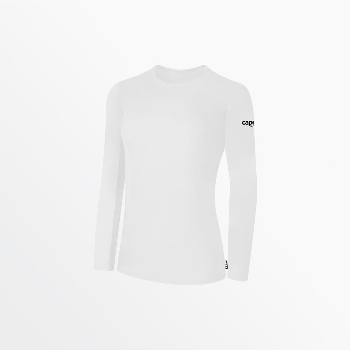 Women's Basics Long Sleeve Cotton Tee Capelli Sport White XS