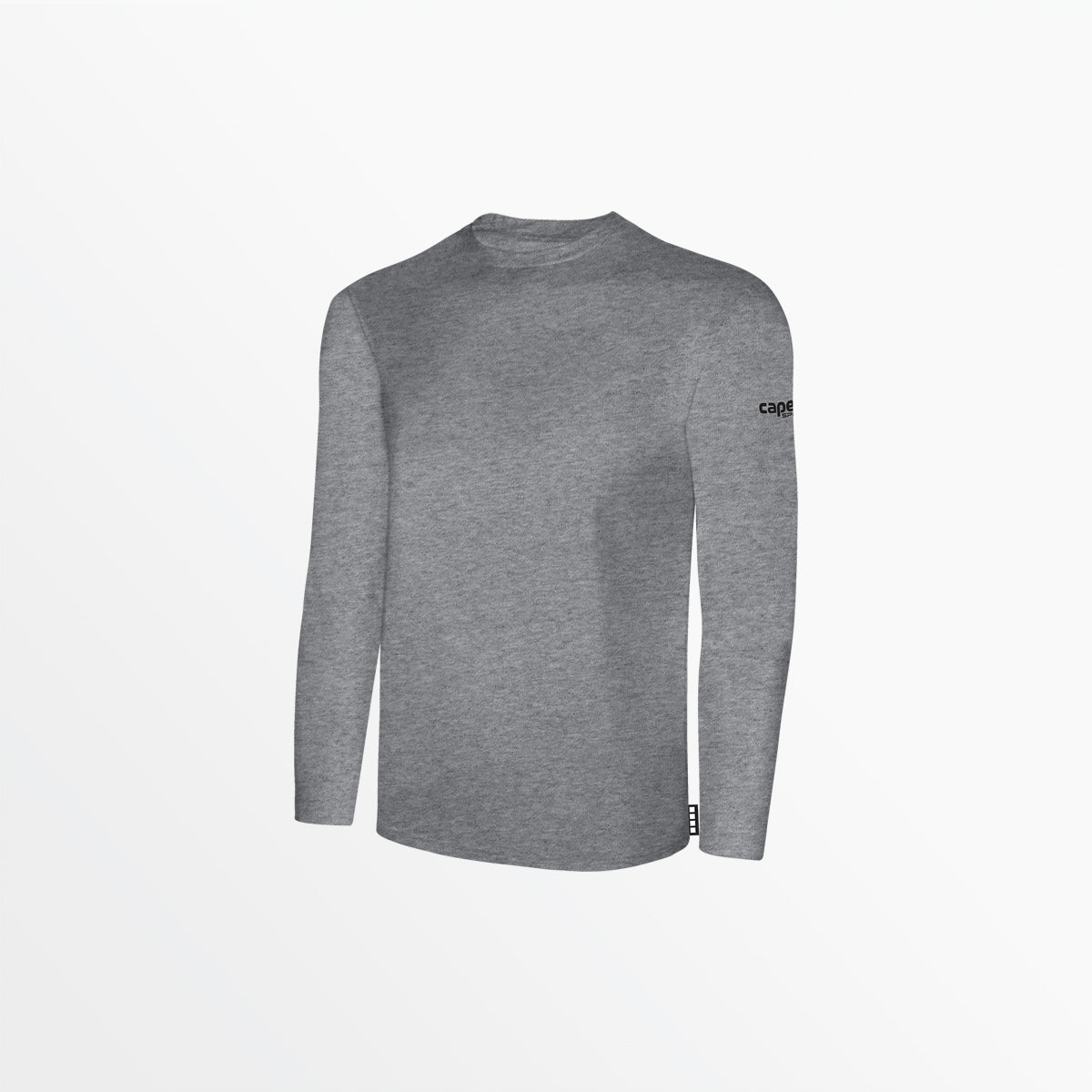 Youth Basics Long Sleeve Cotton Tee Capelli Sport Light Heather Grey XXS