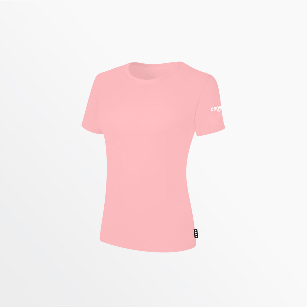 Women's Basics Tee With Sleeve Logo Shirt Capelli Sport Blush XS