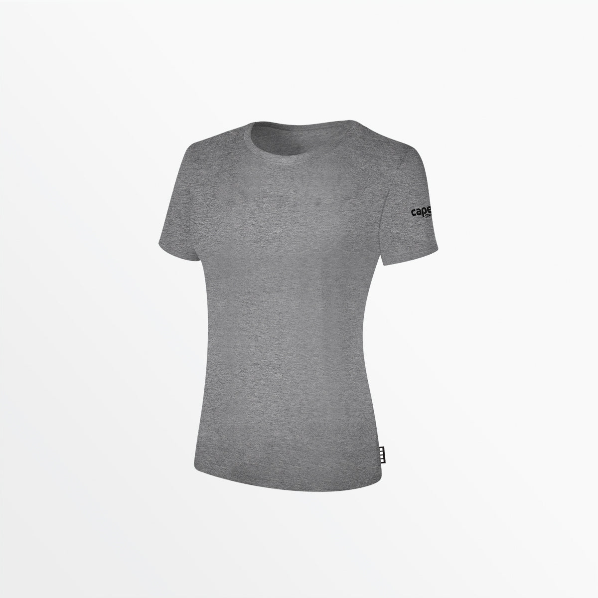 Women's Basics Tee With Sleeve Logo Shirt Capelli Sport Light Heather Grey XS