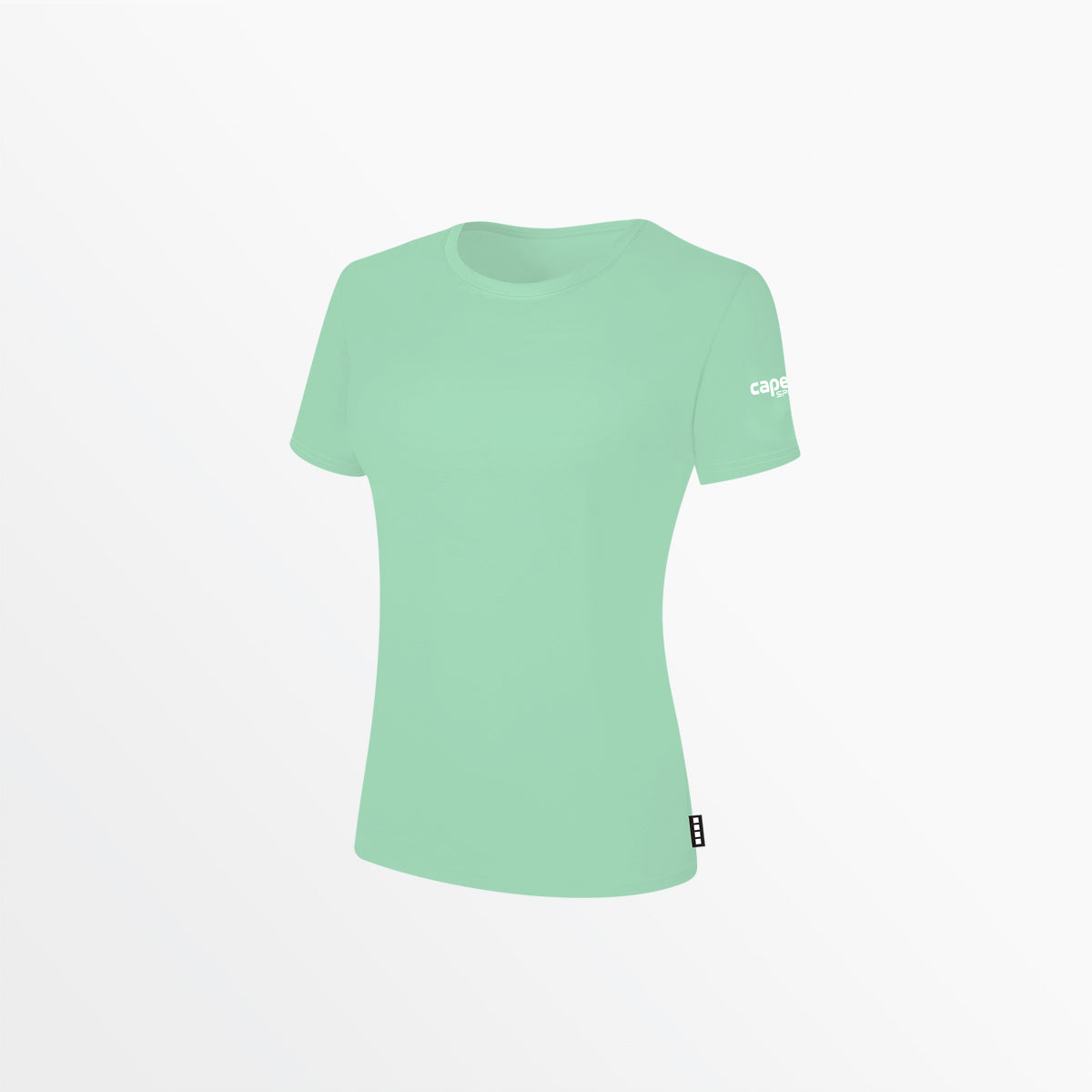 Women's Basics Tee With Sleeve Logo Shirt Capelli Sport Mint XS