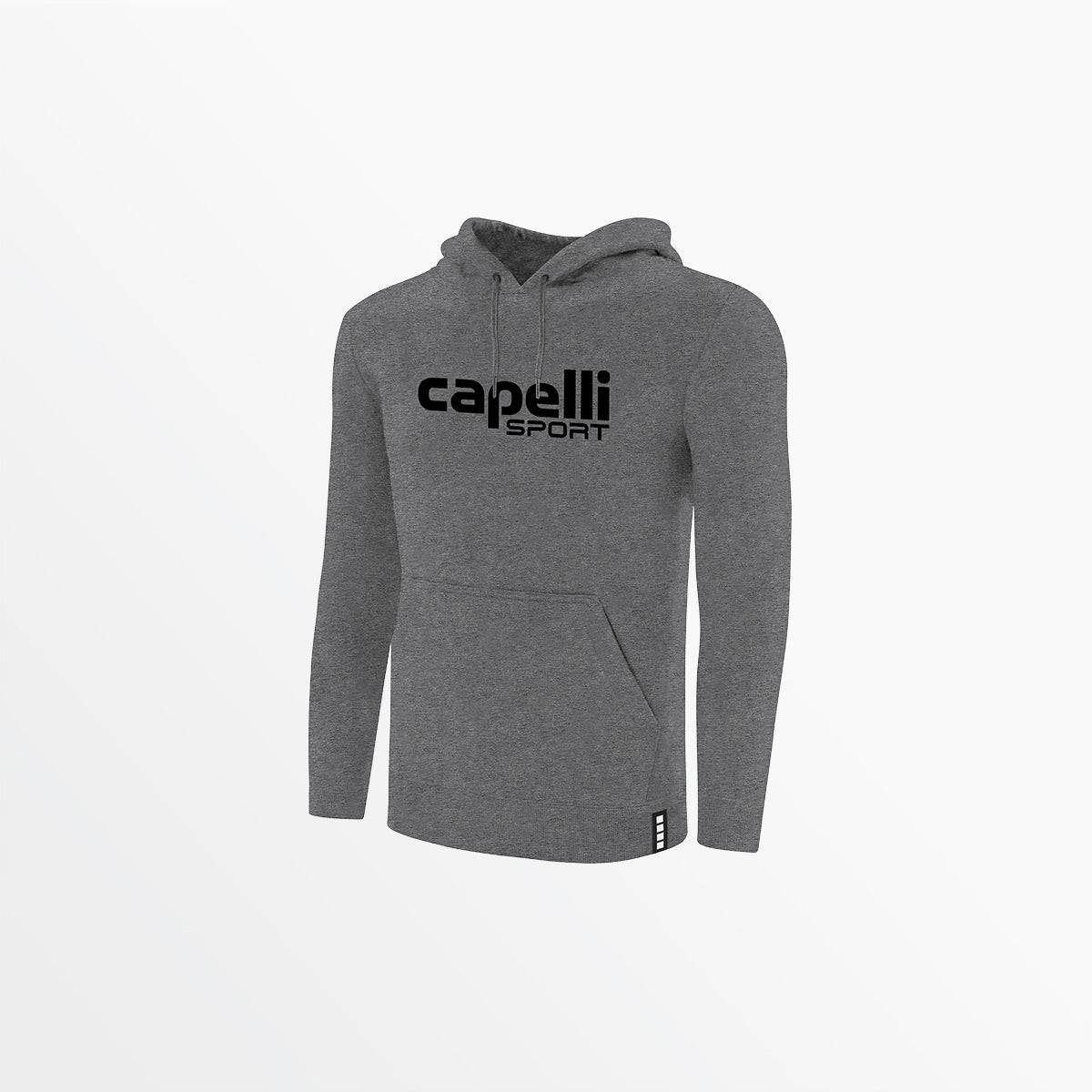 Men's Logo Fleece Pullover Hoodie Capelli Sport Dark Heather Grey S