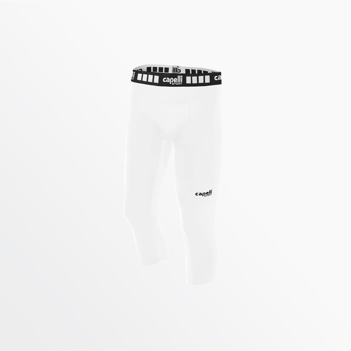 Boy's 3/4 Performance Tights Capelli Sport XXS White