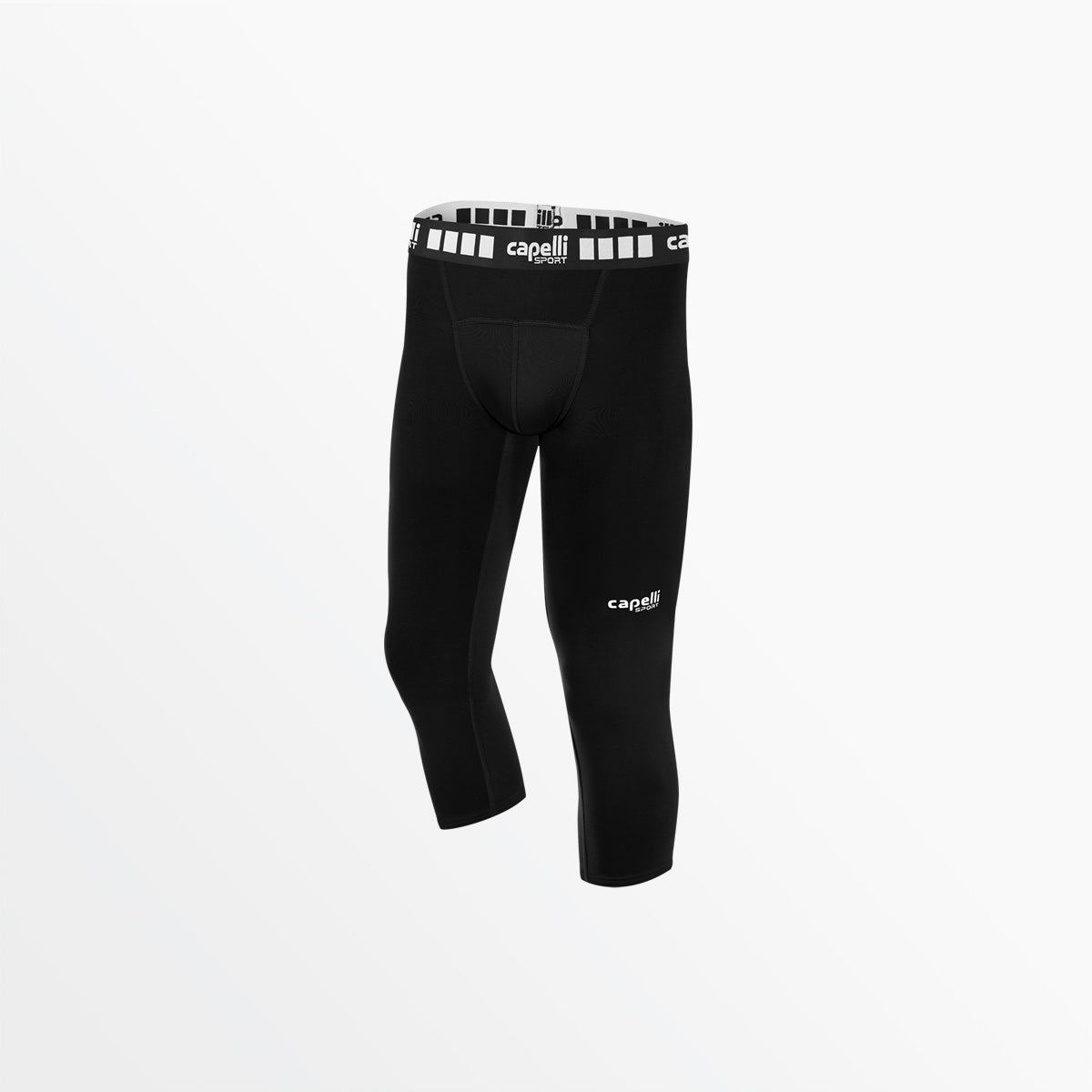 Men's 3/4 Performance Tights Capelli Sport S Black