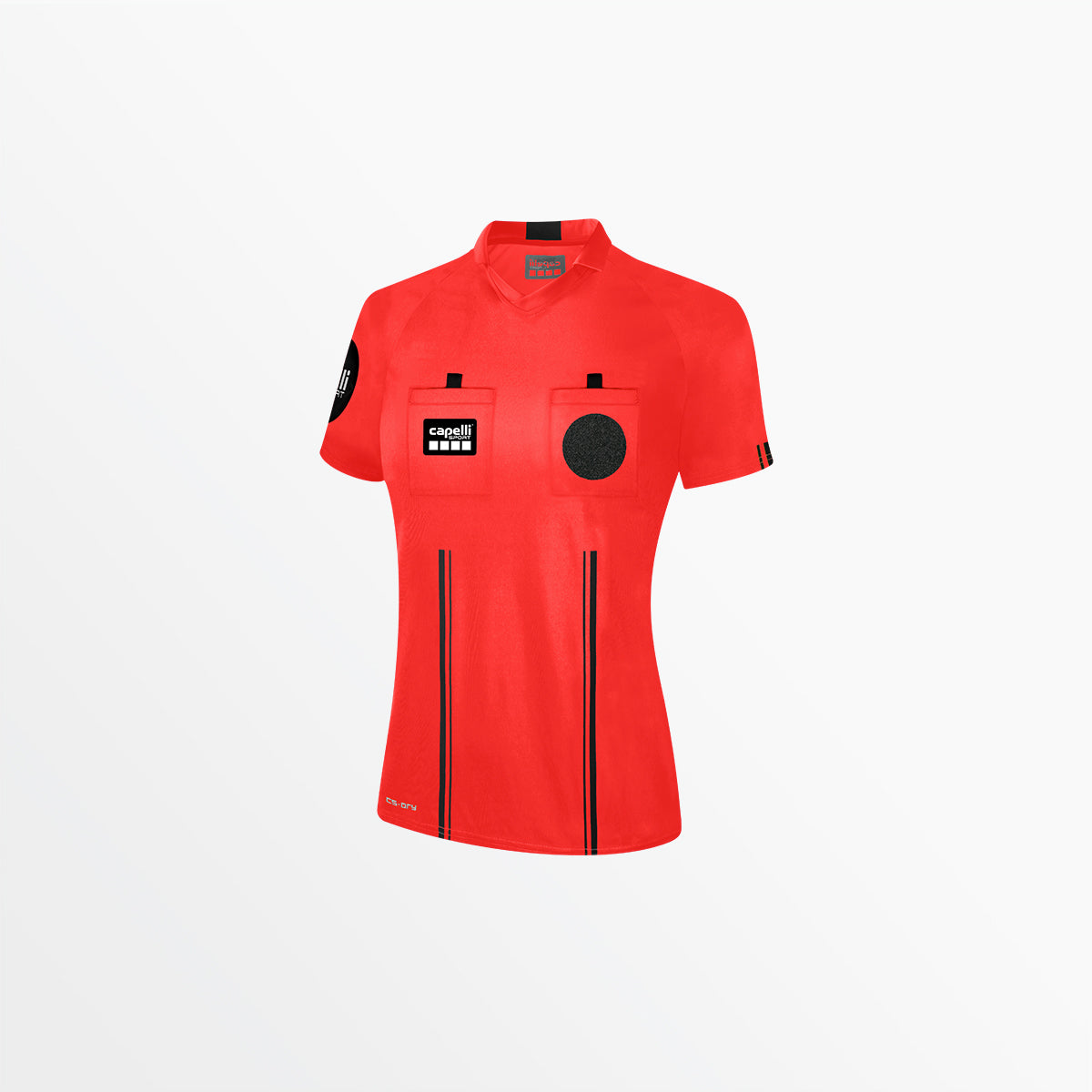 Women's Official Referee V-Neck Short Sleeve Jersey Capelli Sport XS Referee Red