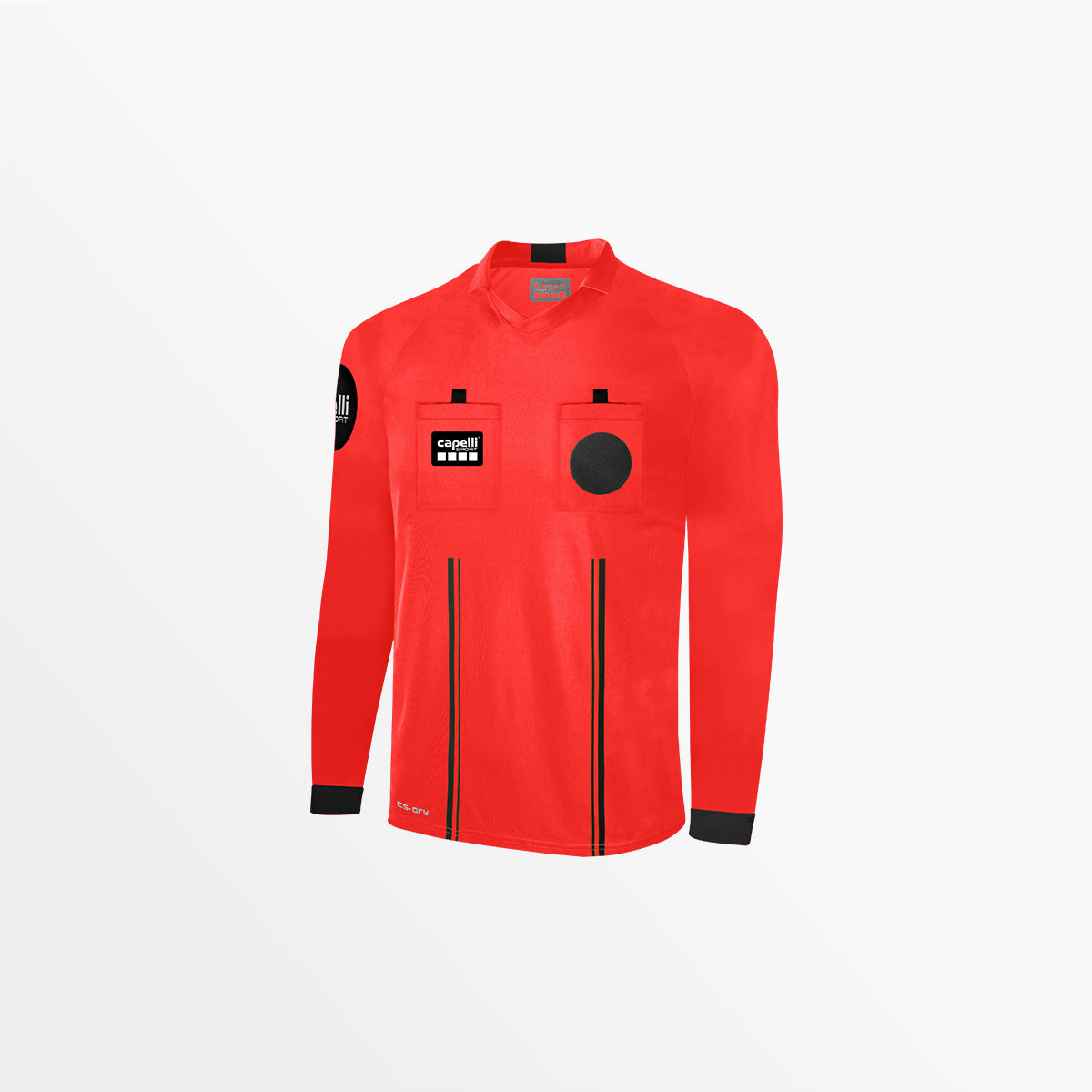 Adult Official Referee V-Neck Long Sleeve Jersey Capelli Sport XS