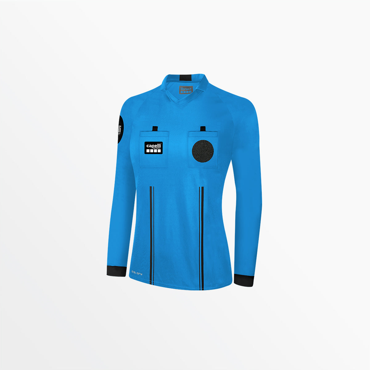 Women's Official Referee V-Neck Long Sleeve Jersey Capelli Sport XS