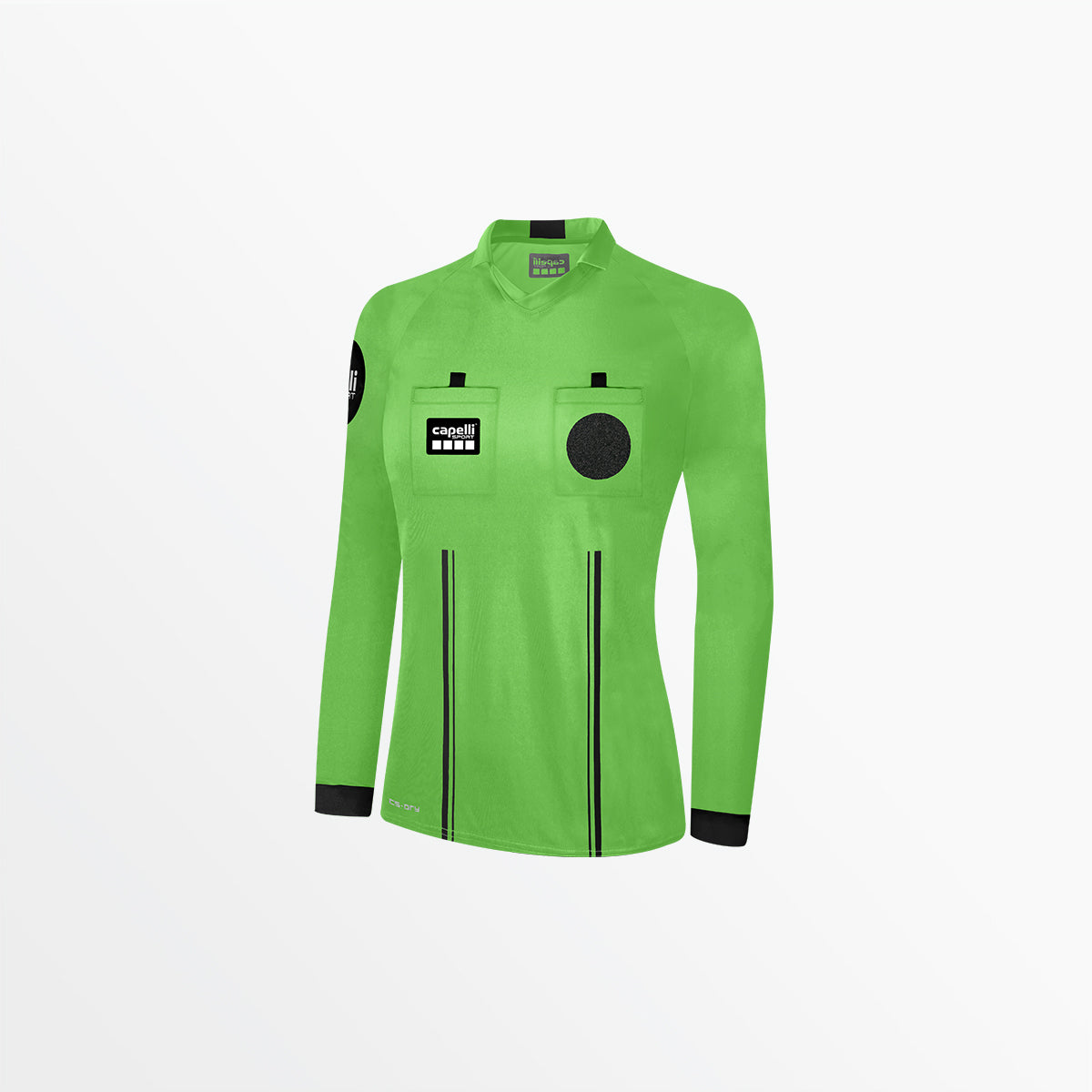 Women's Official Referee V-Neck Long Sleeve Jersey Capelli Sport XS