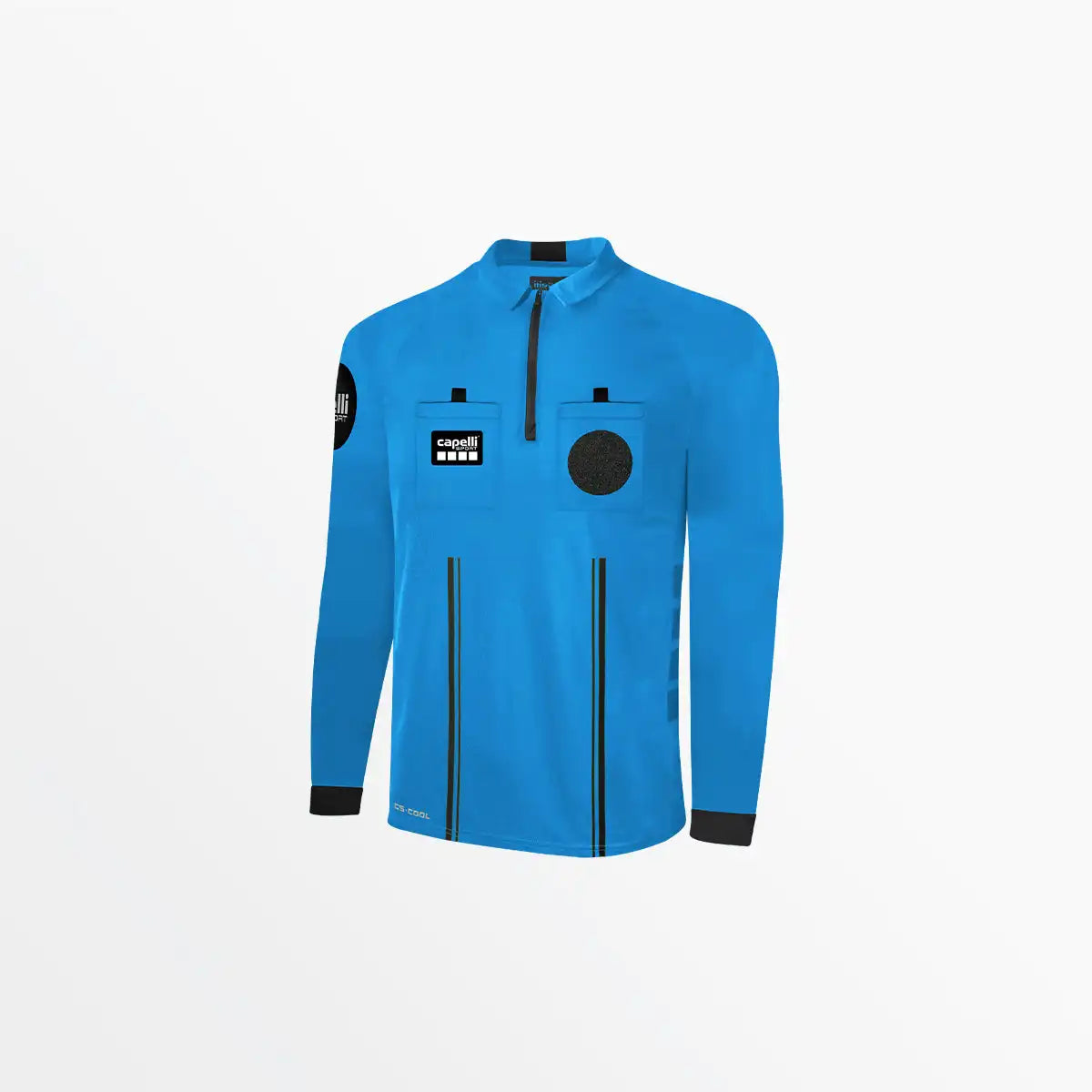 Adult Official Referee 1/4 Zip Long Sleeve Jersey Capelli Sport XS