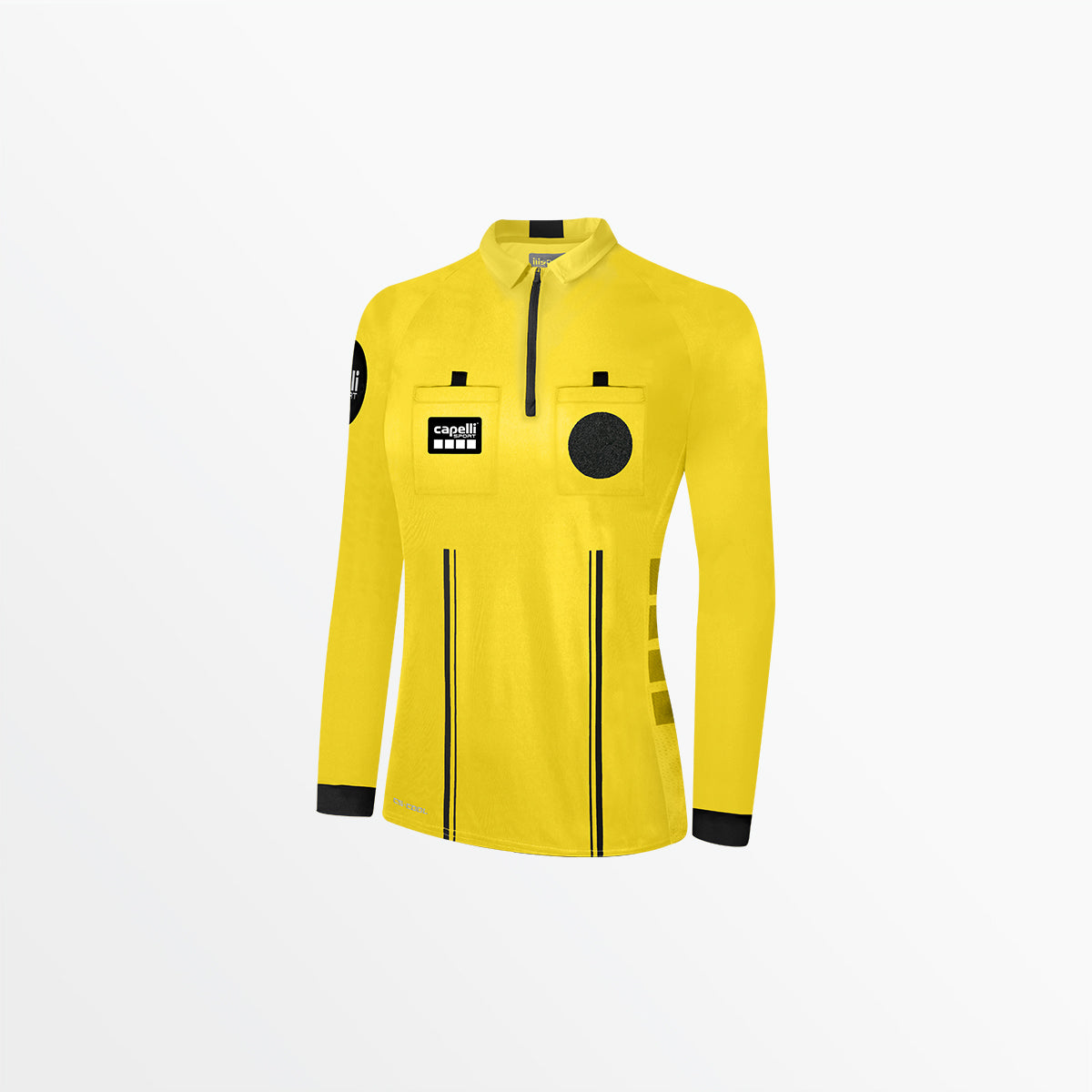 Women's Official Referee 1/4 Zip Long Sleeve Jersey Capelli Sport XS Referee Yellow