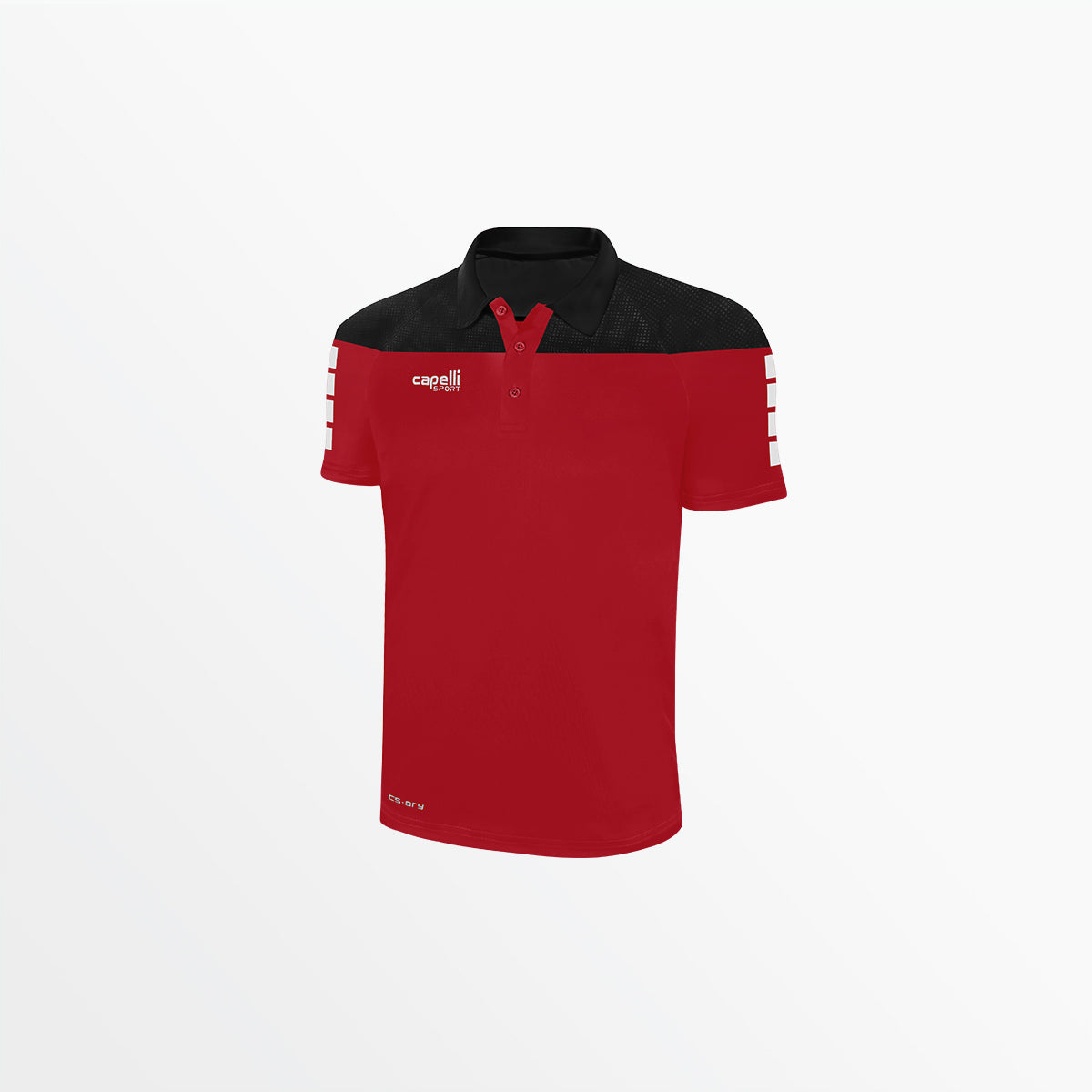 Men's Tribeca Poly Polo Capelli Sport Red Black XS