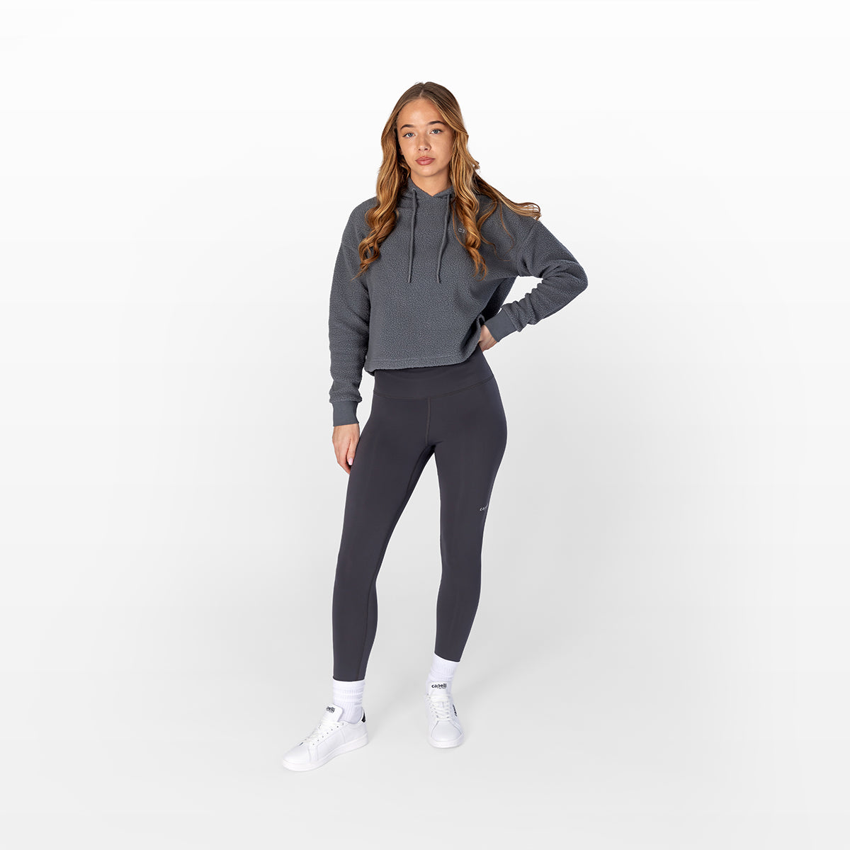 Women's Sherpa Cropped Pullover Hoodie Capelli Sport