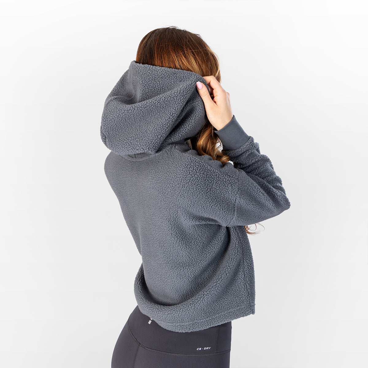 Women's Sherpa Cropped Pullover Hoodie Capelli Sport