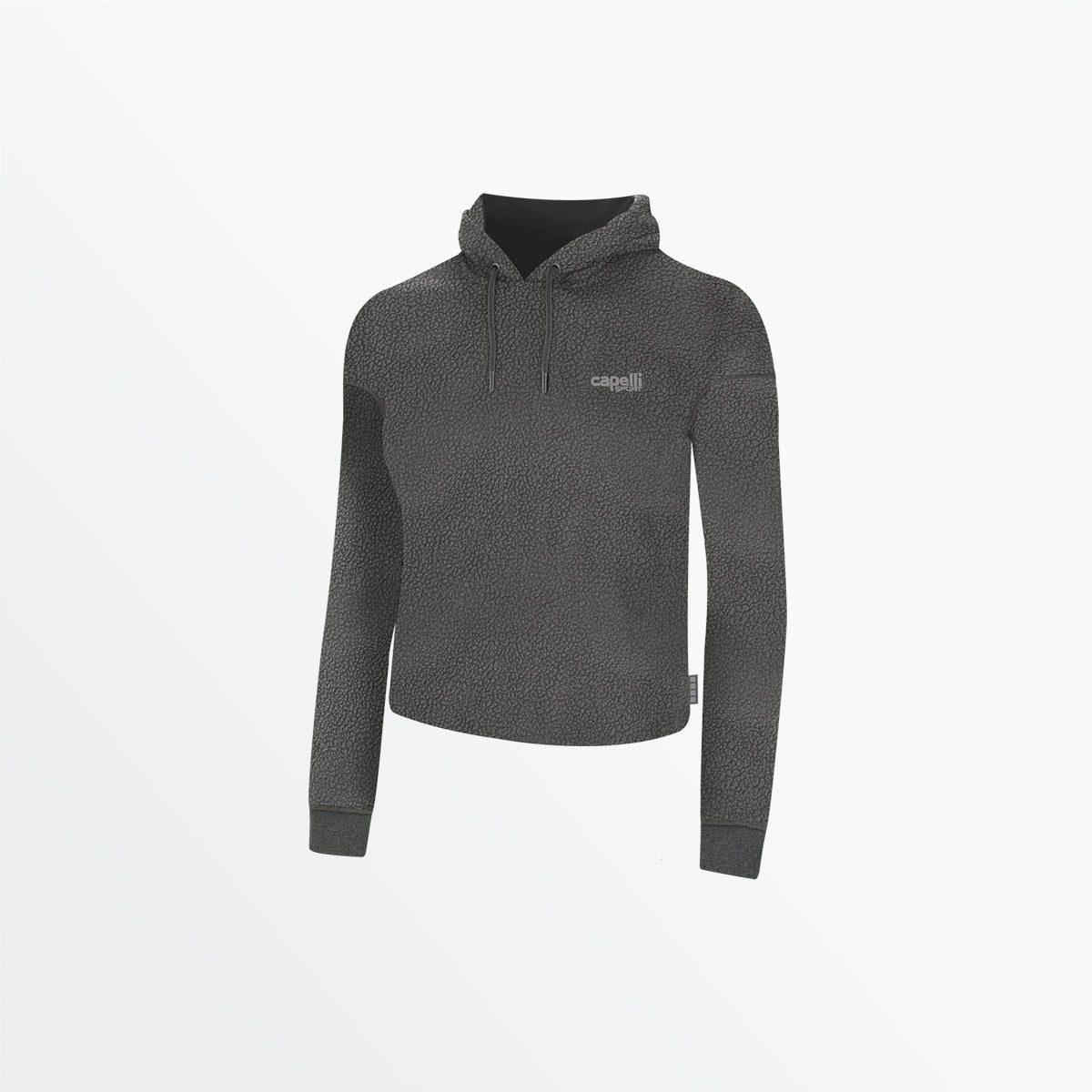 Women's Sherpa Cropped Pullover Hoodie Capelli Sport