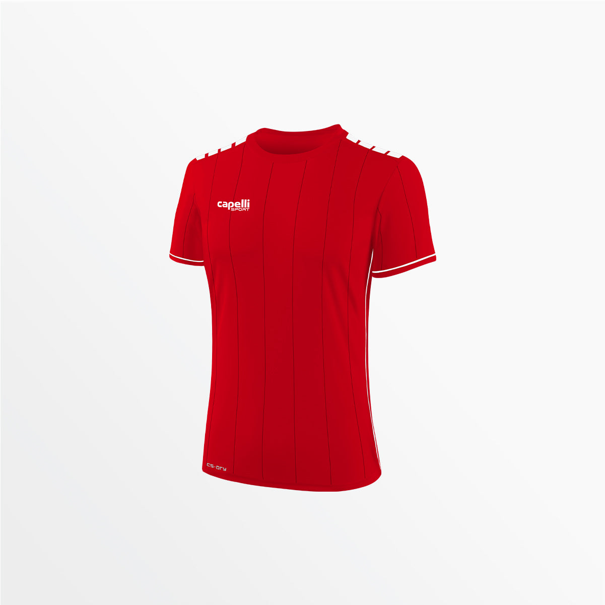 Women's Empire Knit Stripe Jersey Capelli Sport XS Red