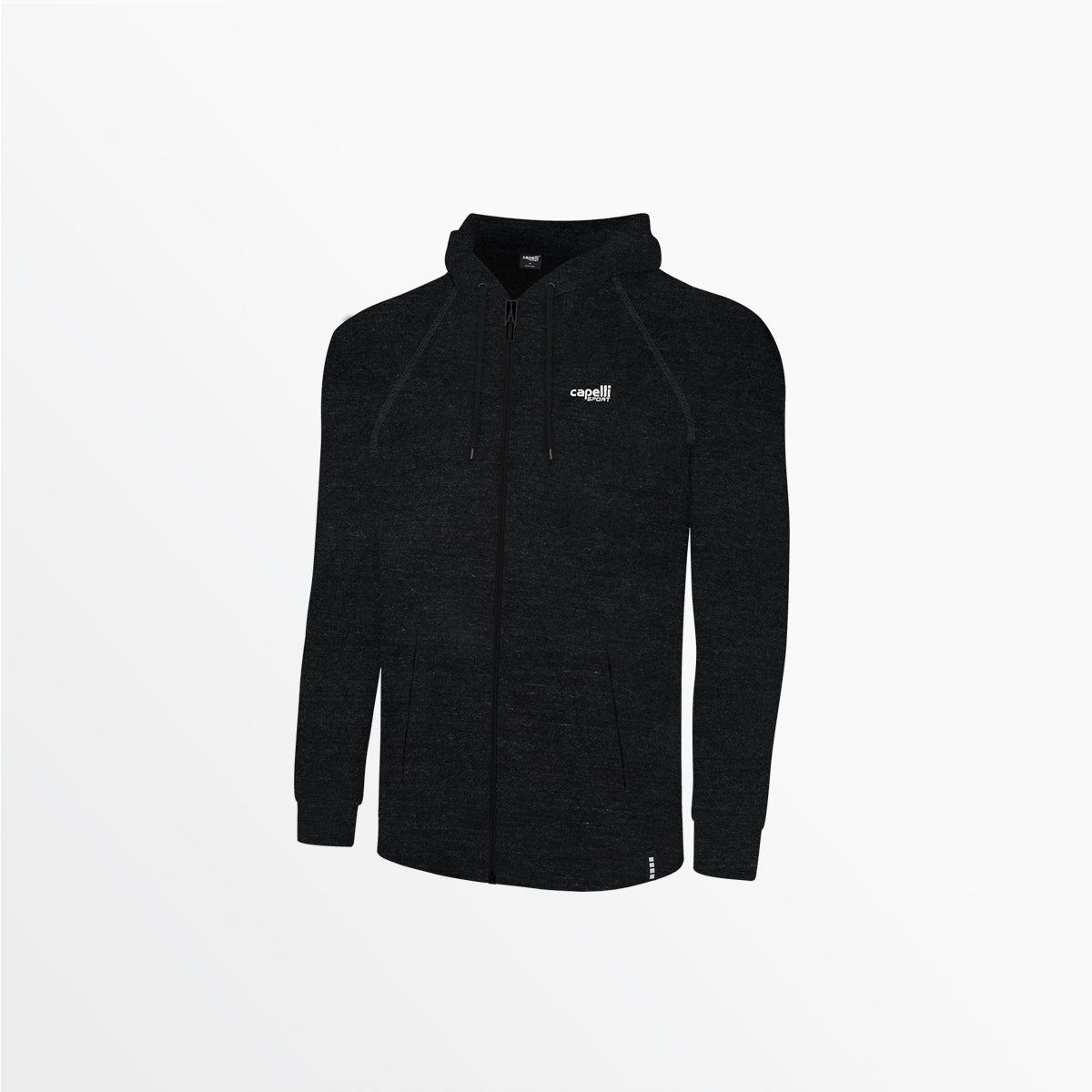 Men's Heathered Zip Up Hoodie Capelli Sport S