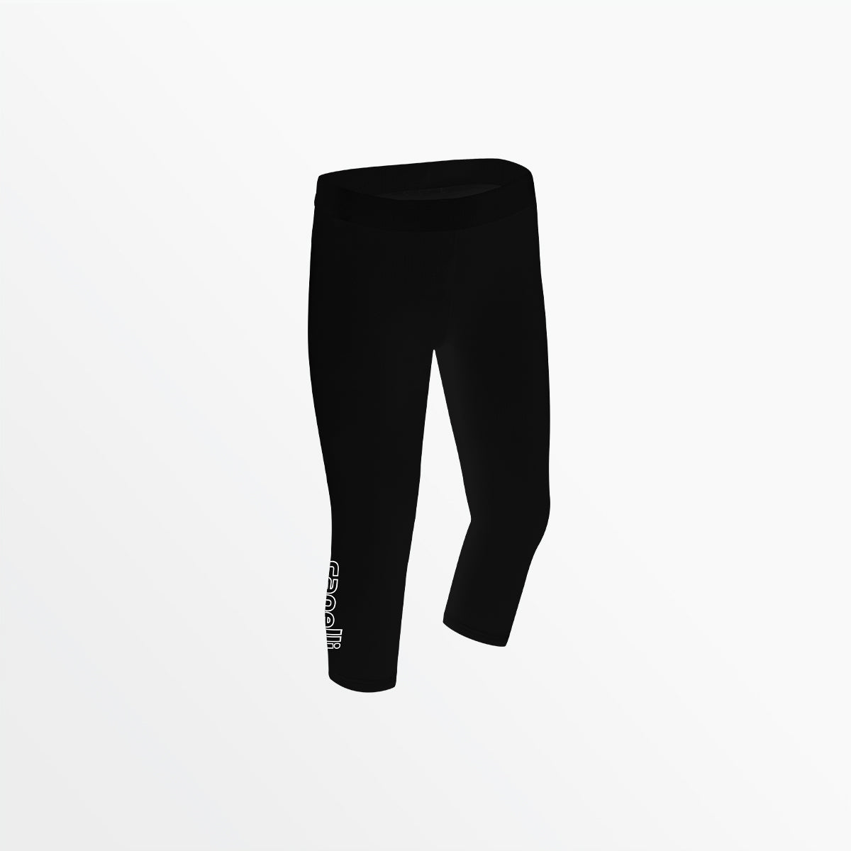 Girl's Mid Rise Logo 3/4 Cotton Leggings Capelli Sport S