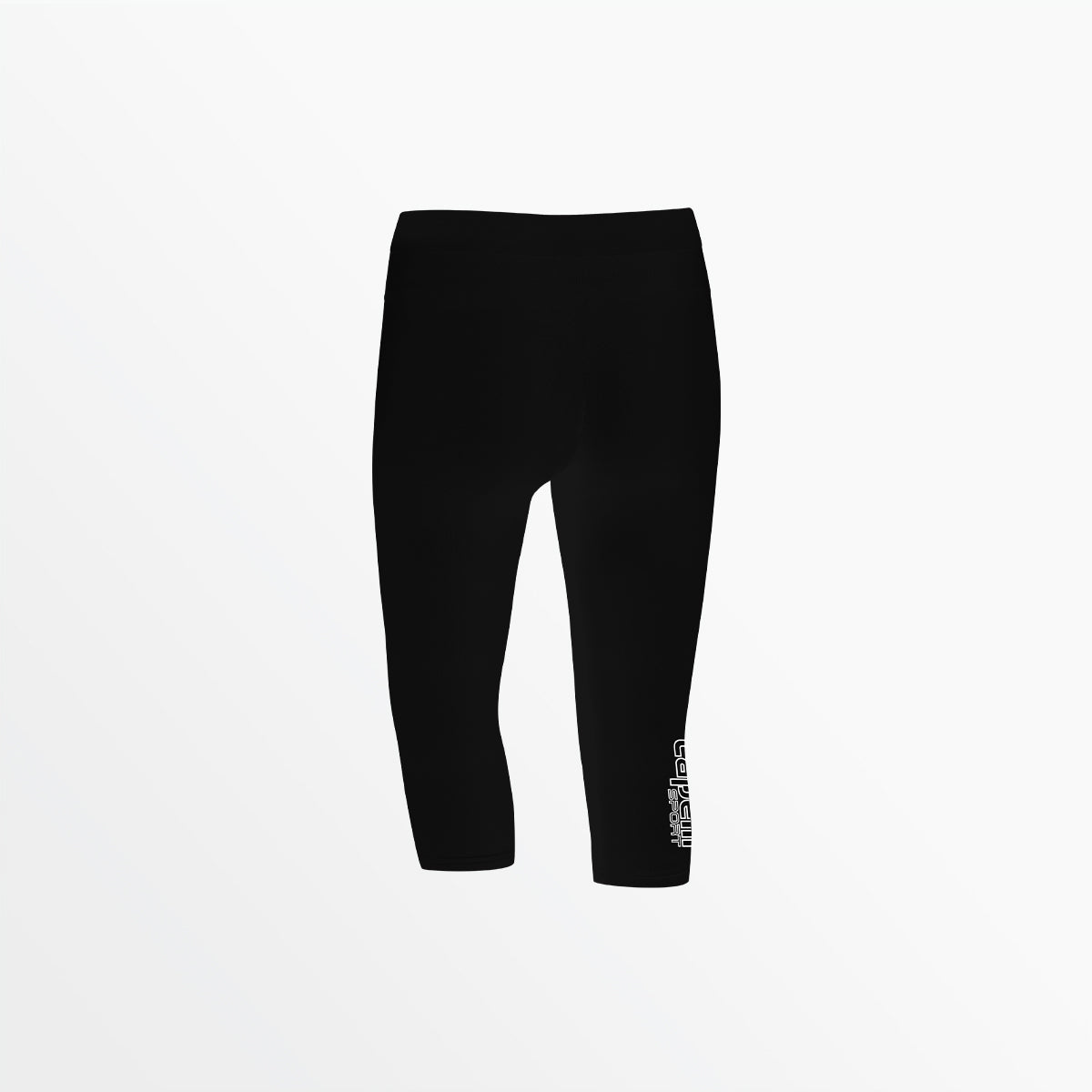 Girl's Mid Rise Logo 3/4 Cotton Leggings Capelli Sport