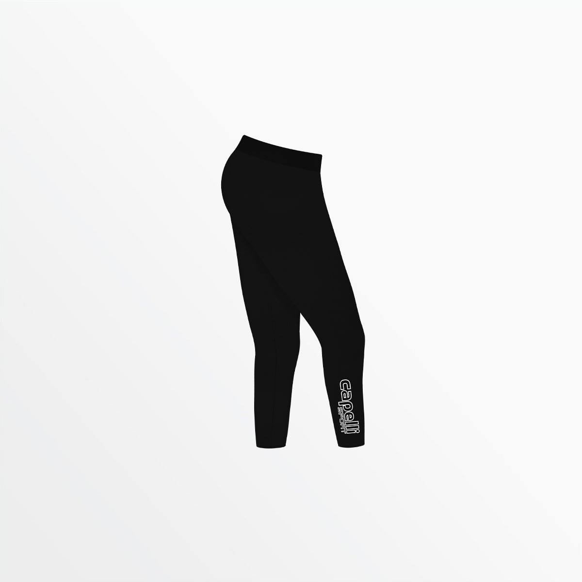 Girl's Mid Rise Logo 3/4 Cotton Leggings Capelli Sport