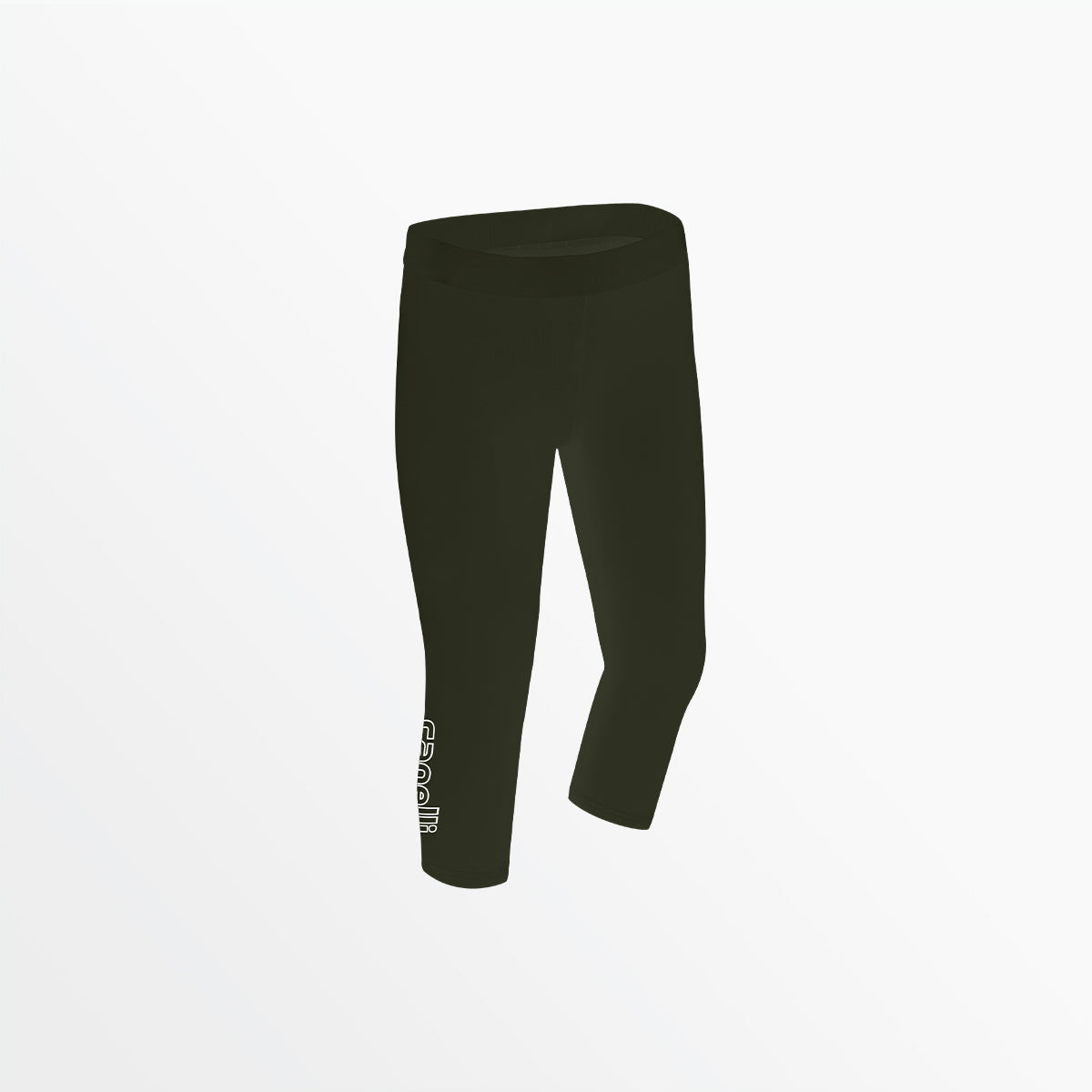 Girl's Mid Rise Logo 3/4 Cotton Leggings Capelli Sport S
