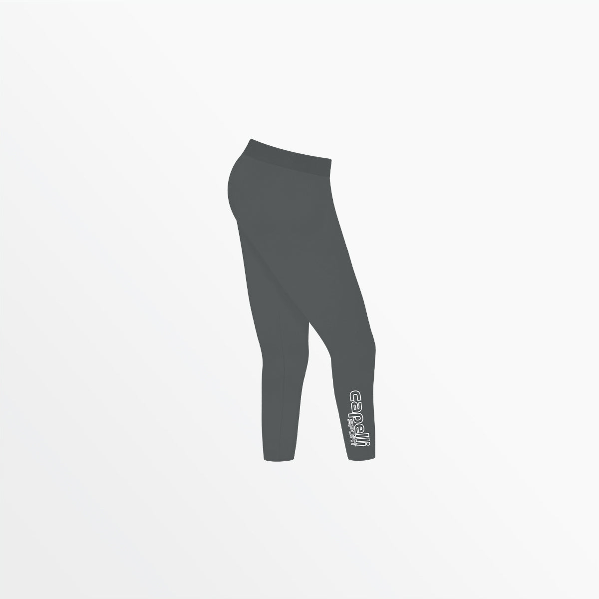 Girl's Mid Rise Logo 3/4 Cotton Leggings Capelli Sport
