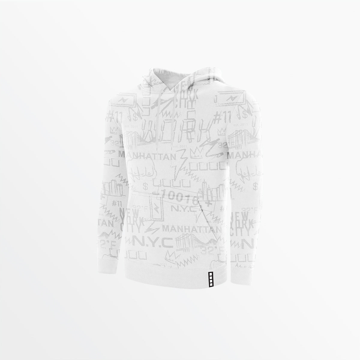 Men's Fleece Graphic Print Pullover Hoodie Capelli Sport