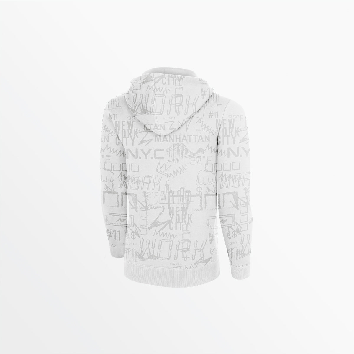 Men's Fleece Graphic Print Pullover Hoodie Capelli Sport