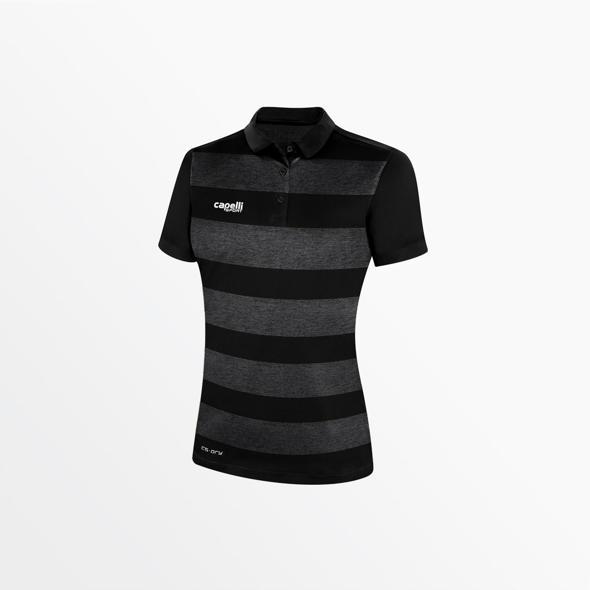 Women's Classic Stripe Poly Polo Capelli Sport