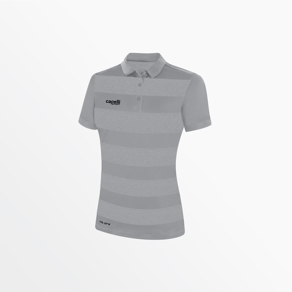 Women's Classic Stripe Poly Polo Capelli Sport