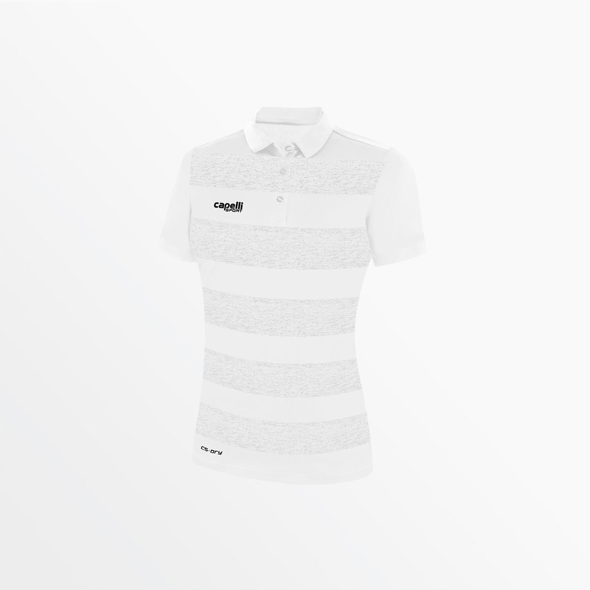 Women's Classic Stripe Poly Polo Capelli Sport