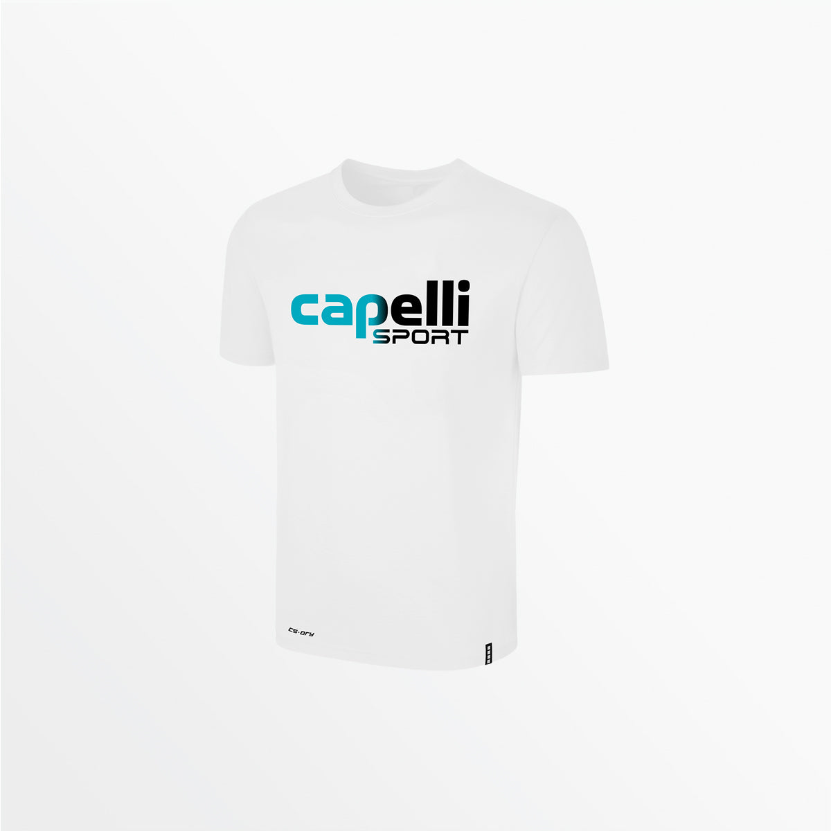 Youth Ombre Logo Tee Capelli Sport White Turquoise S