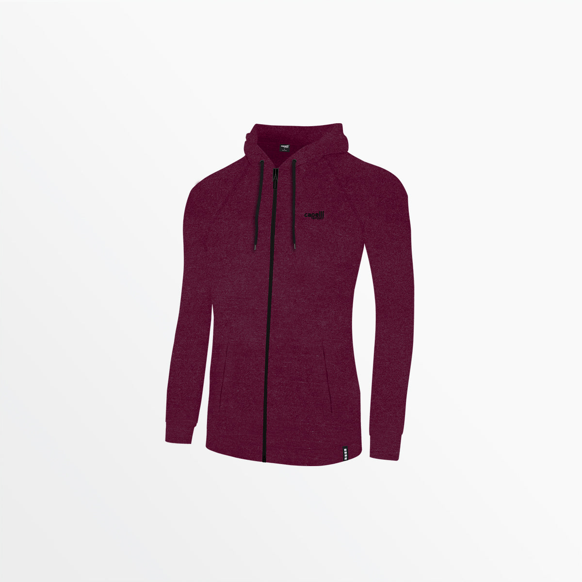 Women's Heathered Zip Up Hoodie Capelli Sport