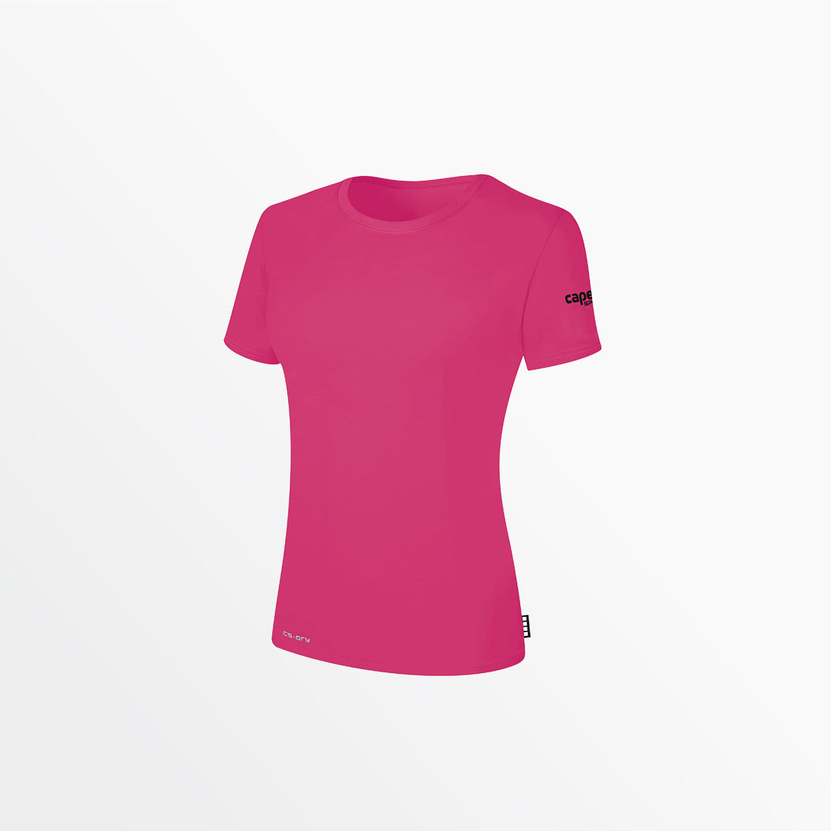 Women's CS-DRY Tee with Sleeve Logo Capelli Sport XS Pink