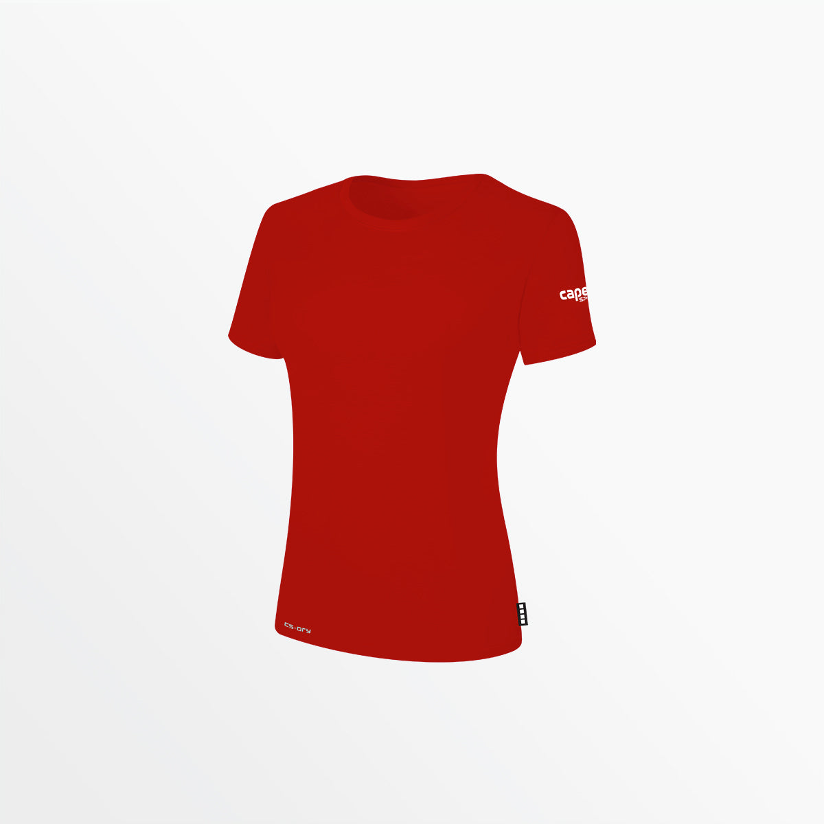 Women's CS-DRY Tee with Sleeve Logo Capelli Sport XS Red