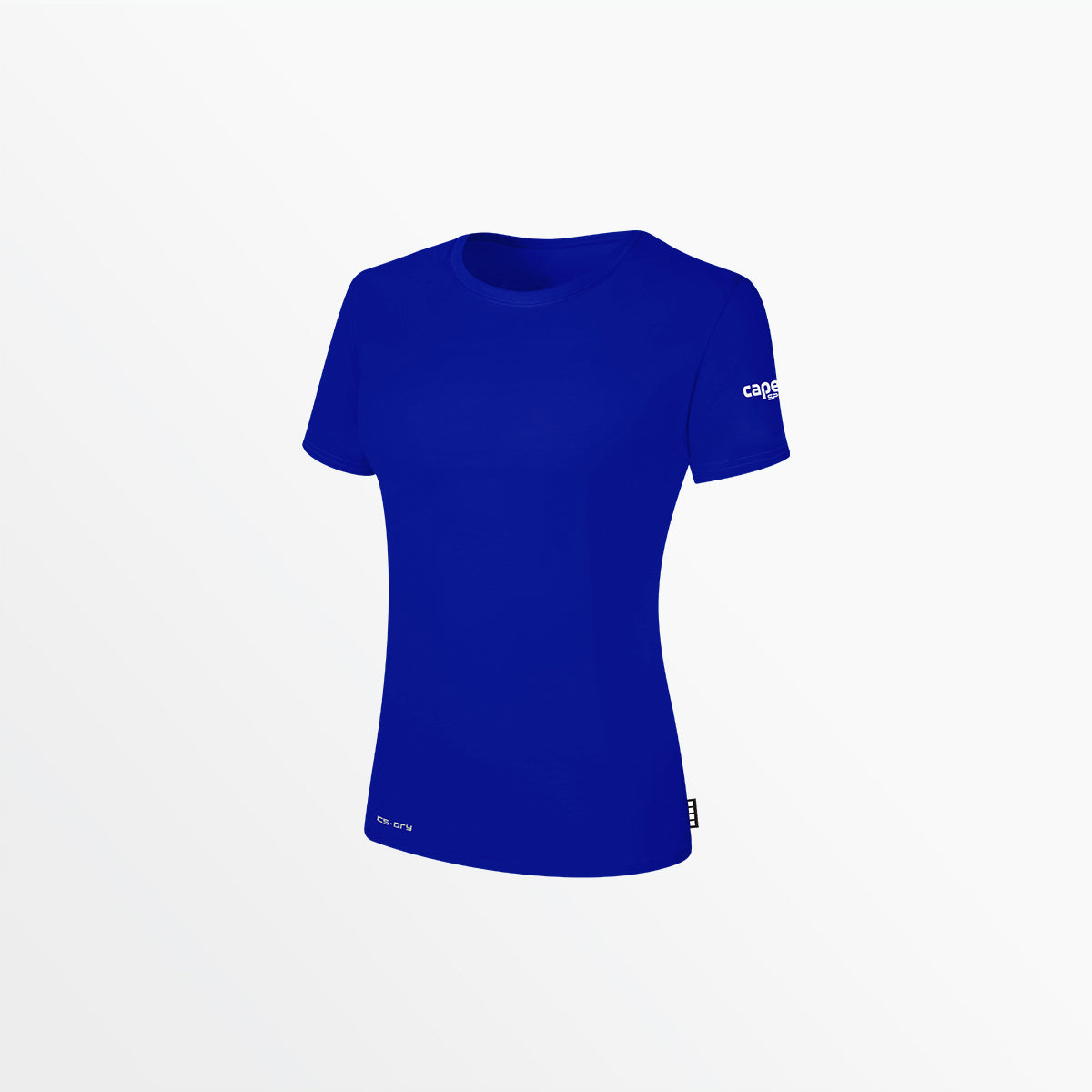 Women's CS-DRY Tee with Sleeve Logo Capelli Sport XS Royal Blue